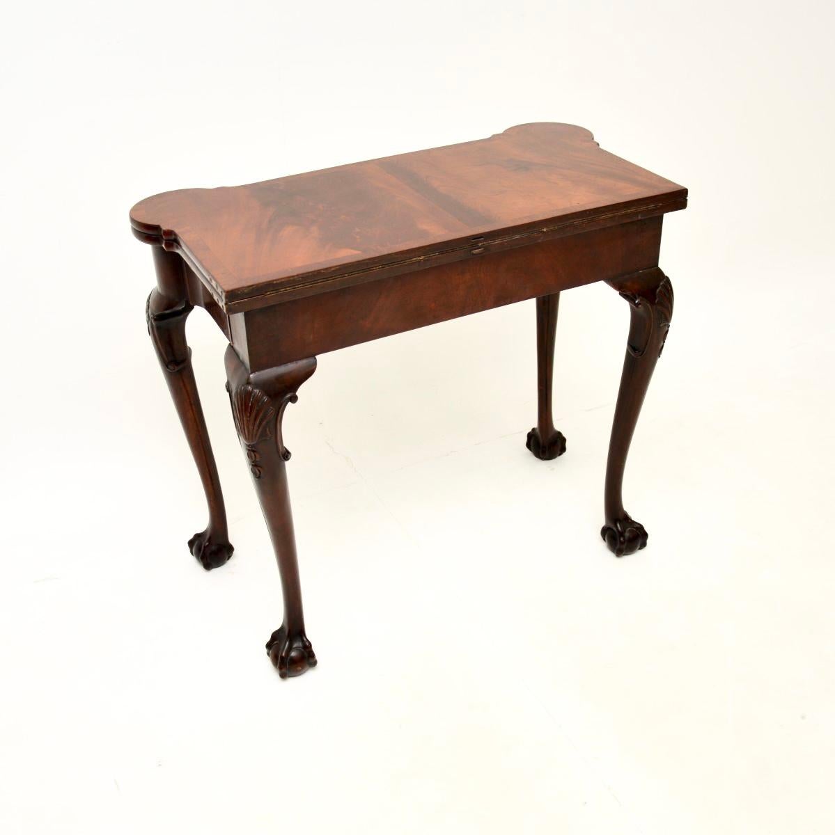 Antique Georgian Style Card / Console Table In Good Condition In London, GB