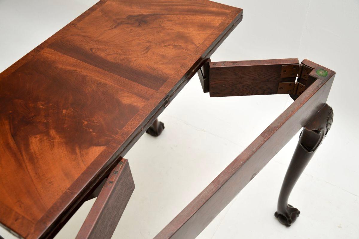 Fabric Antique Georgian Style Card / Console Table