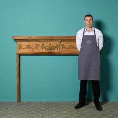 Antique Georgian Style Carved Pine Fire Surround