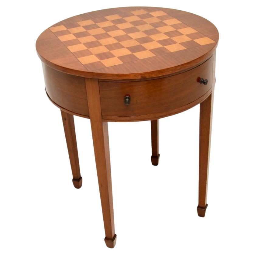 Antique Georgian Style Chess Table
