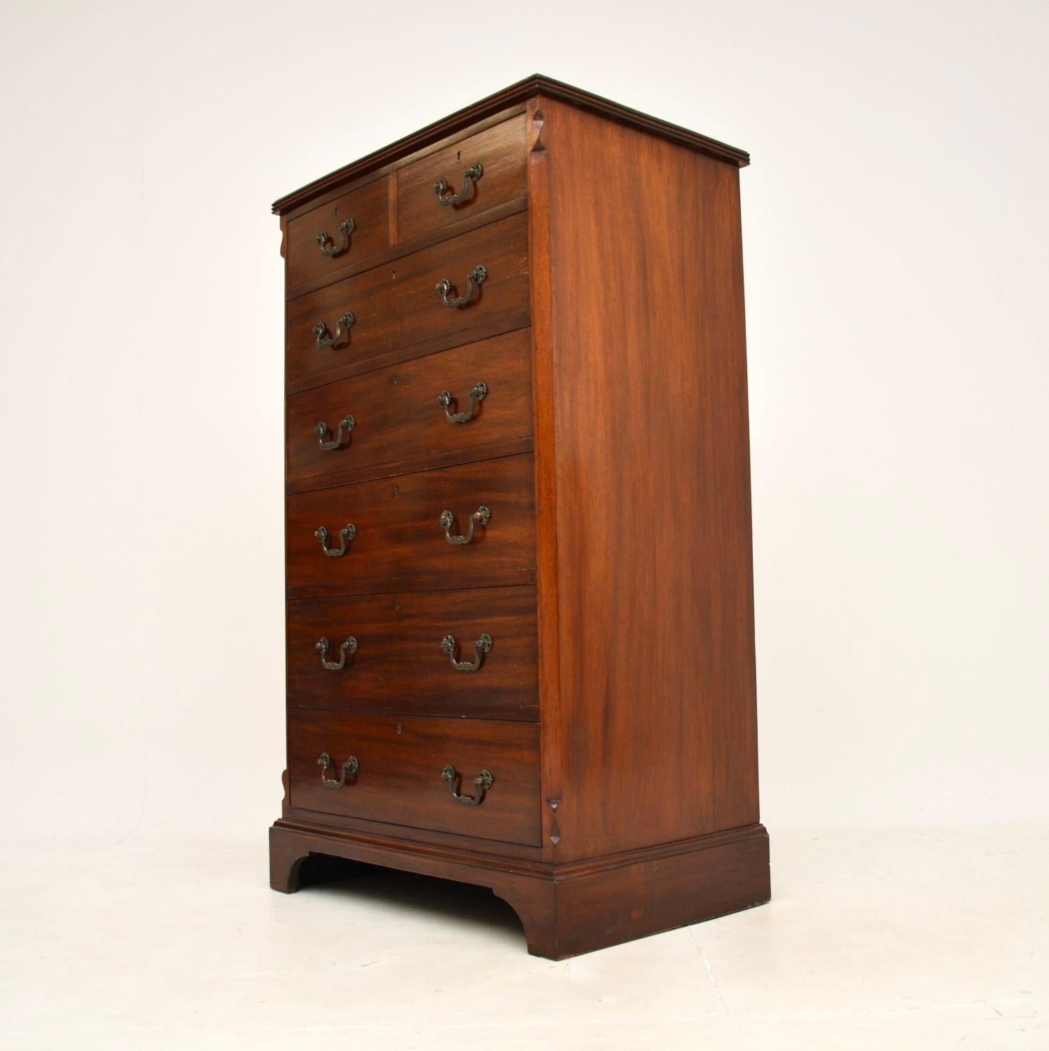 Early 20th Century Antique Georgian Style Chest of Drawers For Sale