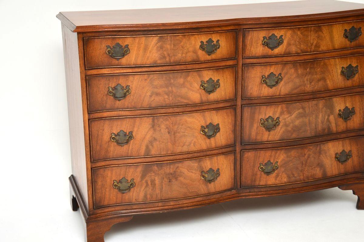 Wood Antique Georgian Style Chest of Drawers / Sideboard For Sale