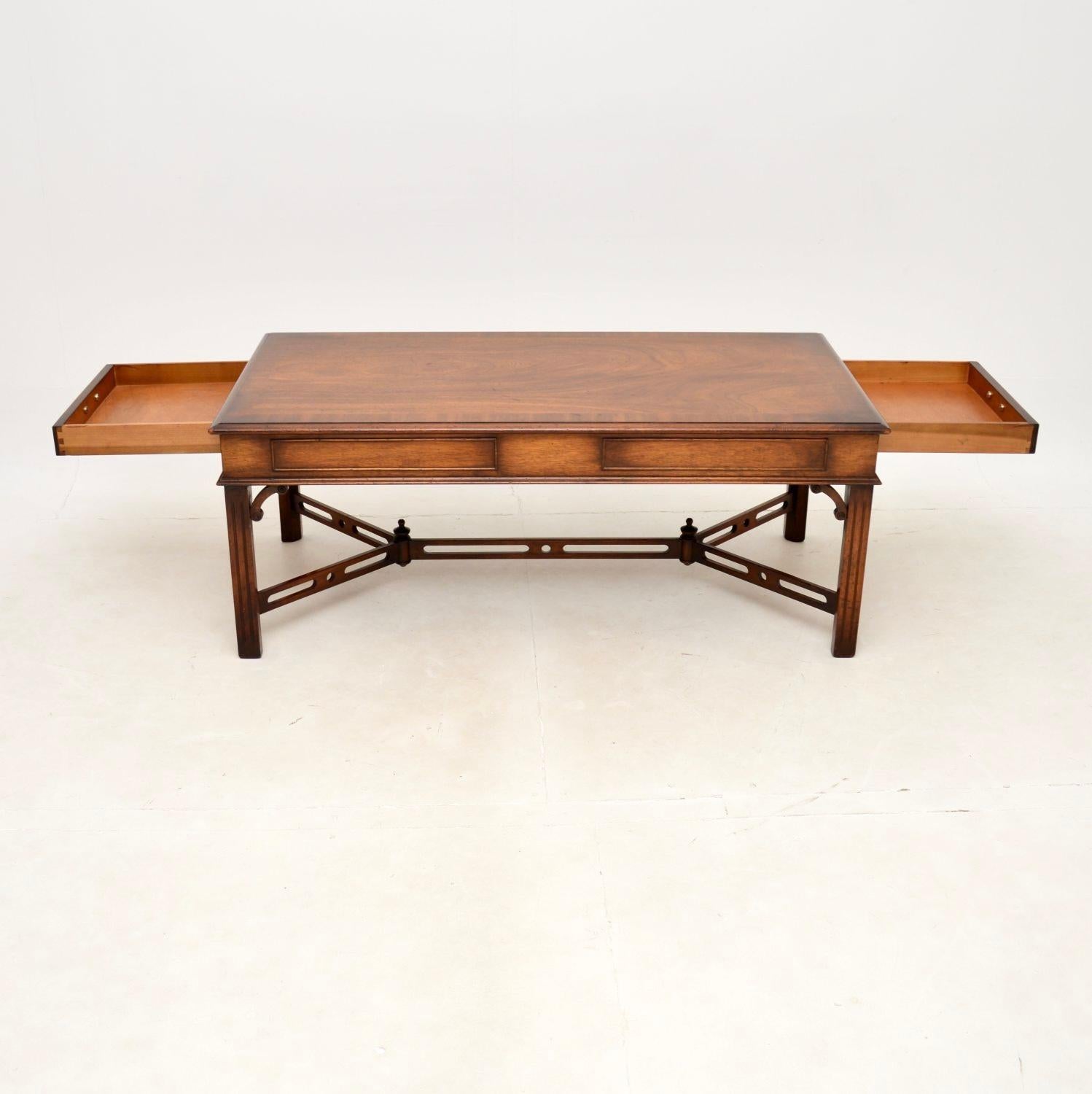 British Antique Georgian Style Coffee Table For Sale