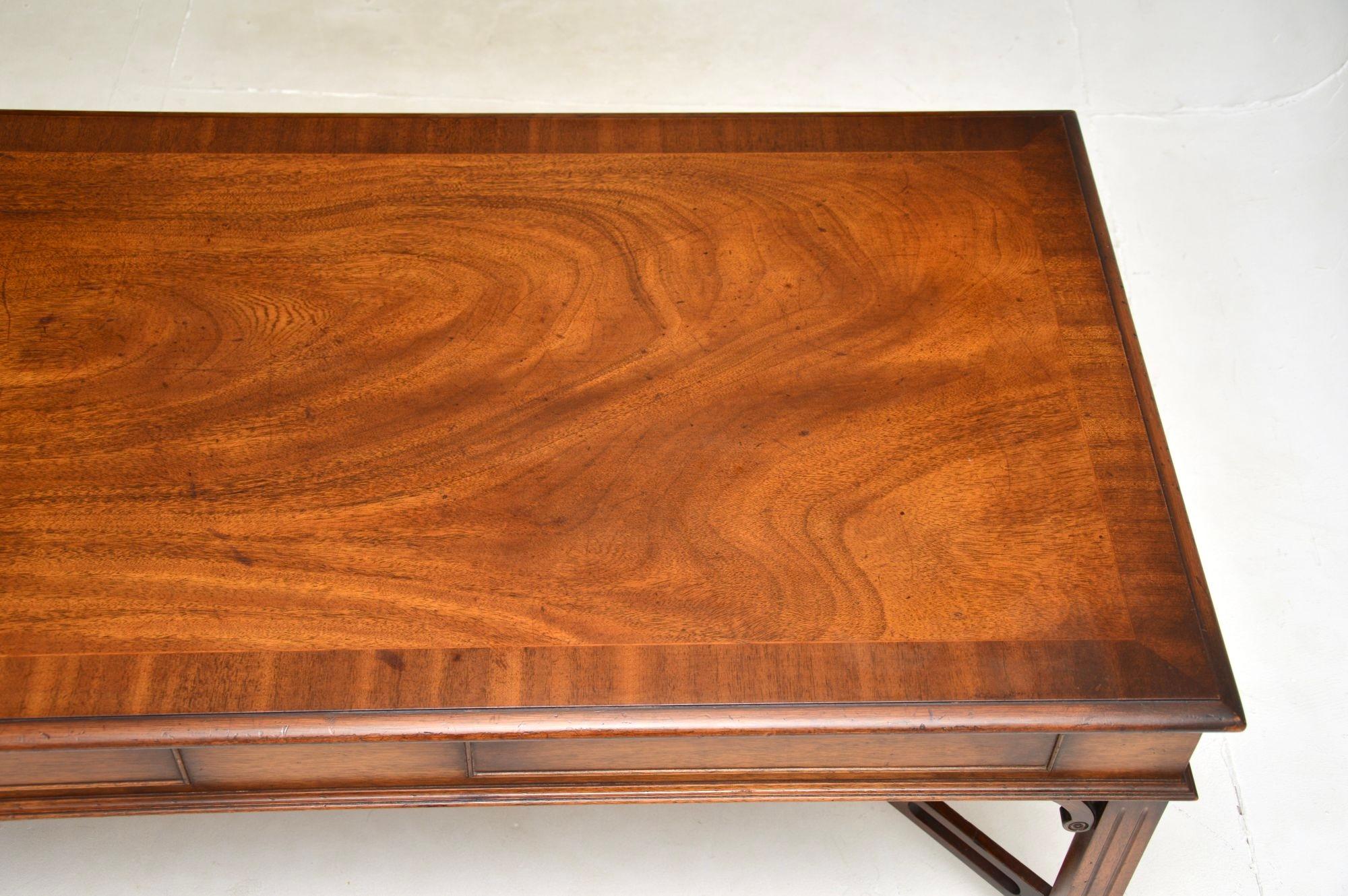 Wood Antique Georgian Style Coffee Table For Sale