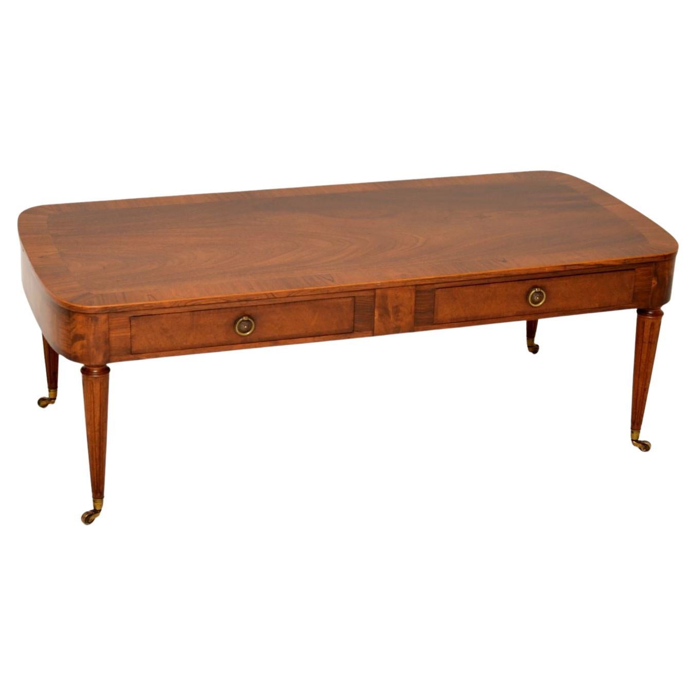 Antique Style Yew Wood Butlers Tray Coffee Table at 1stDibs