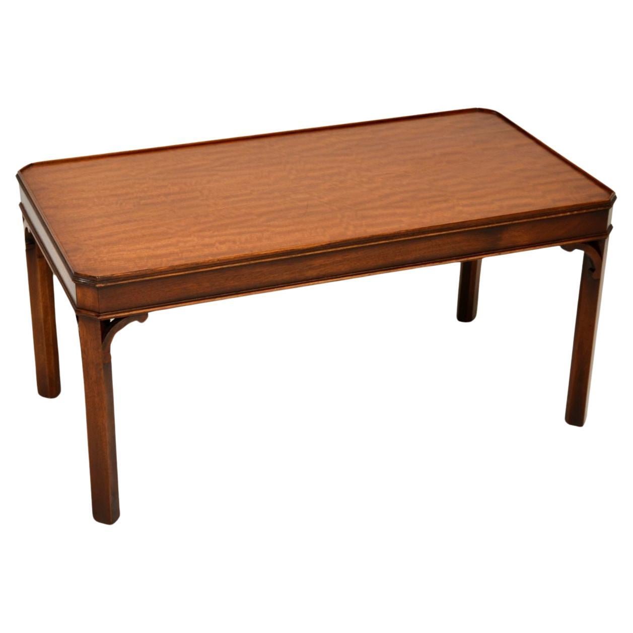 Oval Mahogany Style Coffee Table by Leighton Hall For Sale at