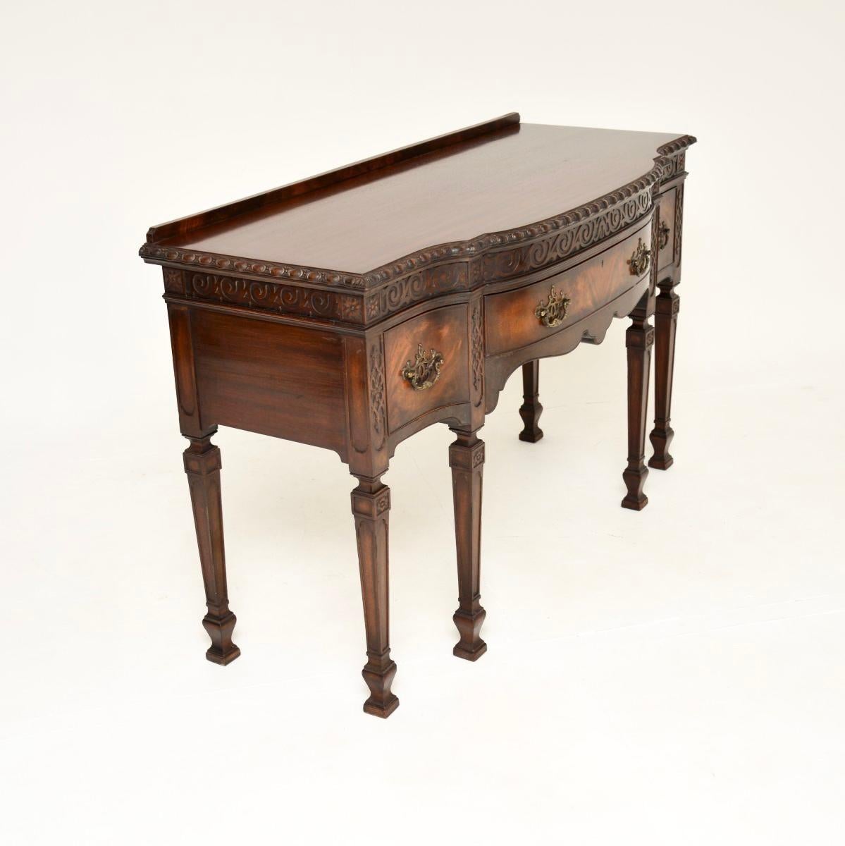 British Antique Georgian Style Console / Server Table For Sale