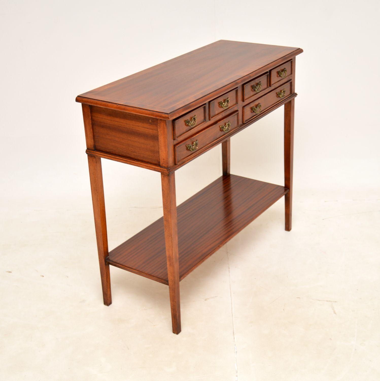 British Antique Georgian Style Console Side Table For Sale