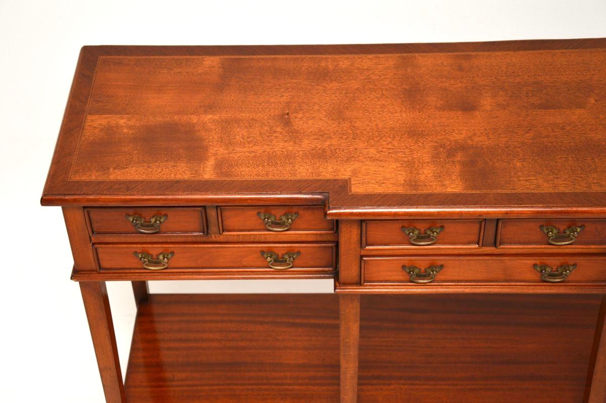 Birch Antique Georgian Style Console Side Table For Sale