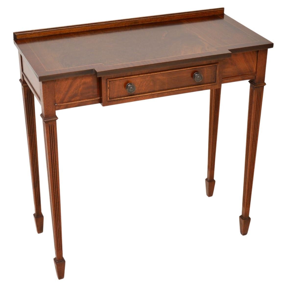 Large Antique Style Mahogany Console Table For Sale at 1stDibs
