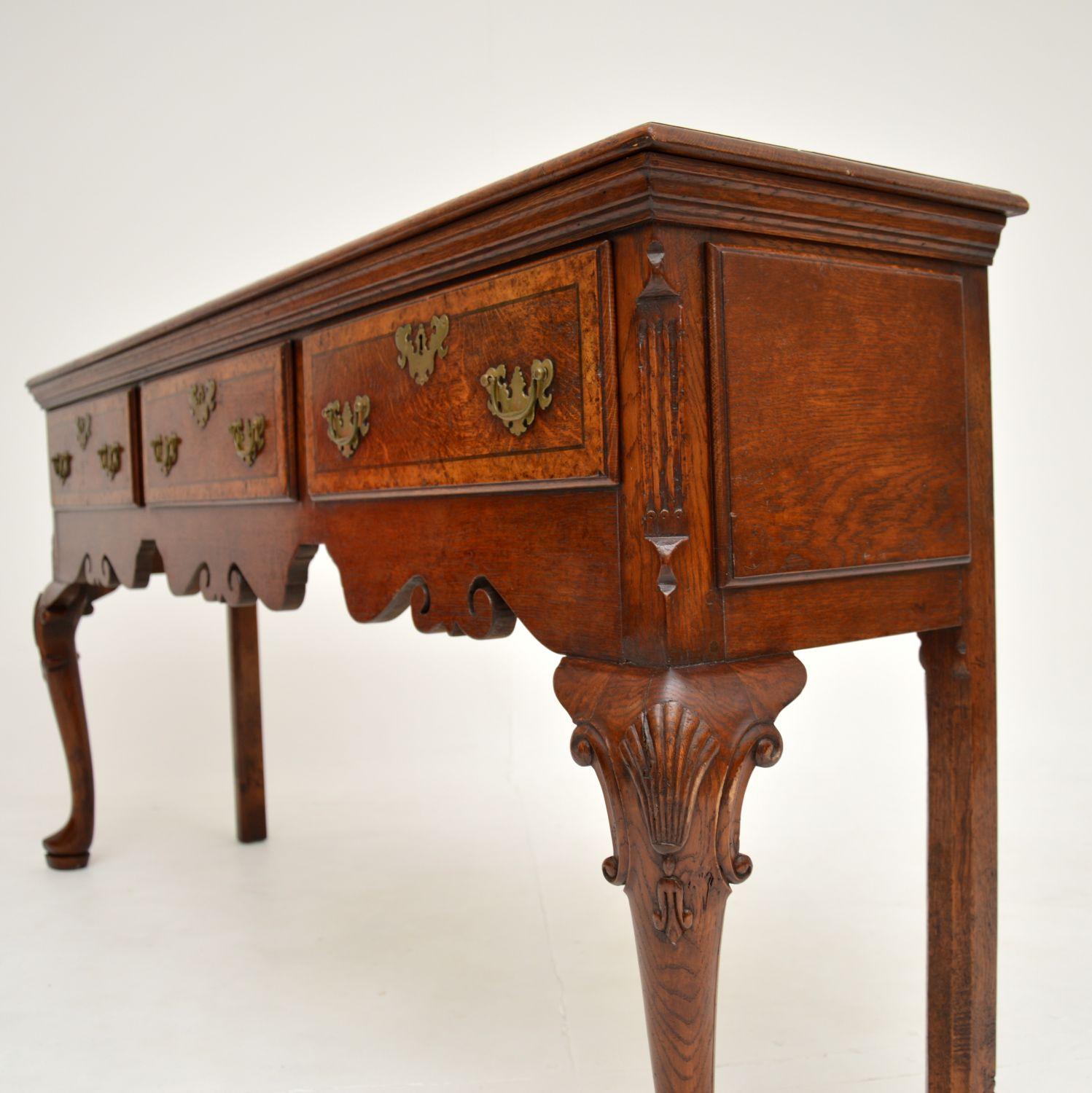 Antique Georgian Style Console / Side Table in Pollard Oak In Good Condition In London, GB