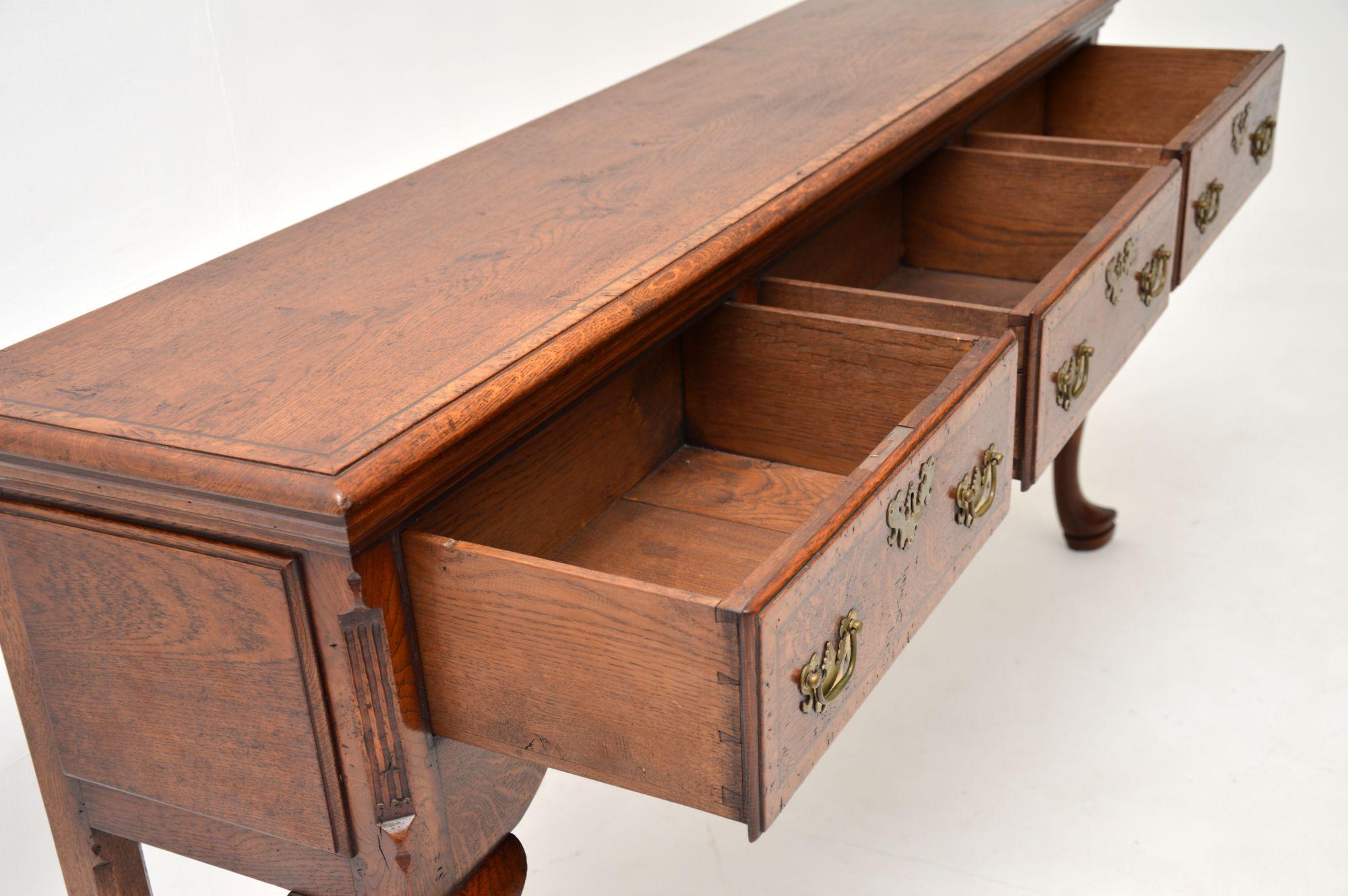 Mid-20th Century Antique Georgian Style Console / Side Table in Pollard Oak