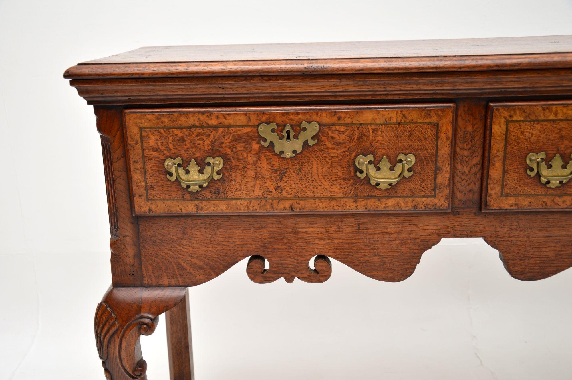 Antique Georgian Style Console / Side Table in Pollard Oak 1