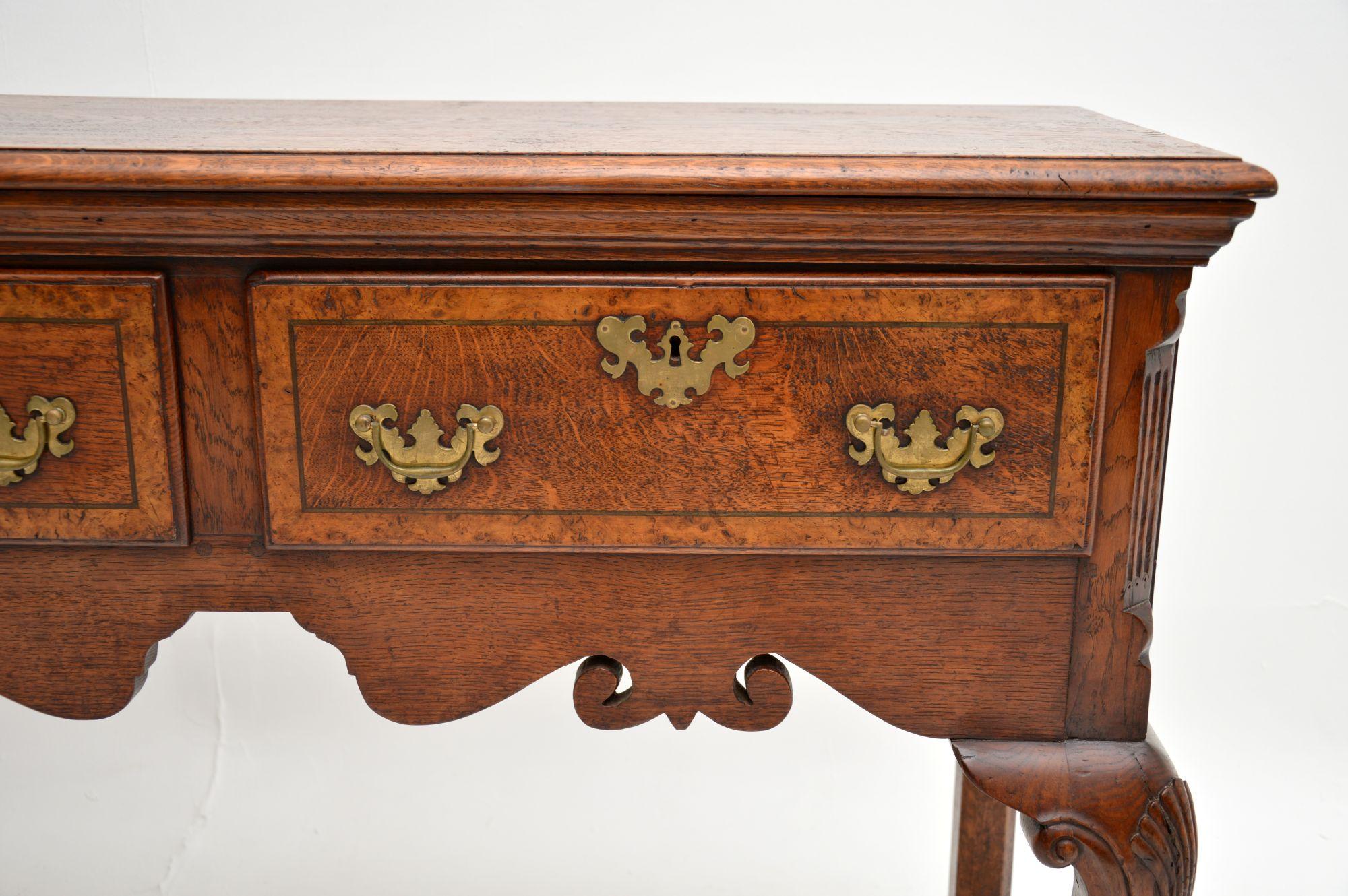 Antique Georgian Style Console / Side Table in Pollard Oak 3