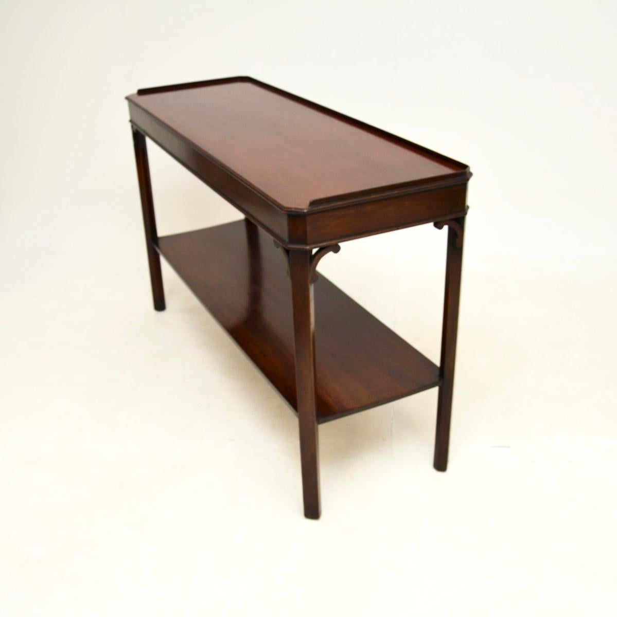 British Antique Georgian Style Console Table For Sale