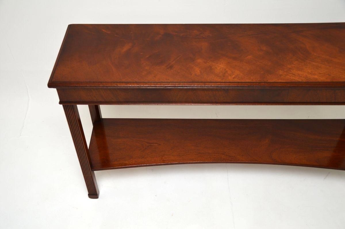 Wood Antique Georgian Style Console Table For Sale