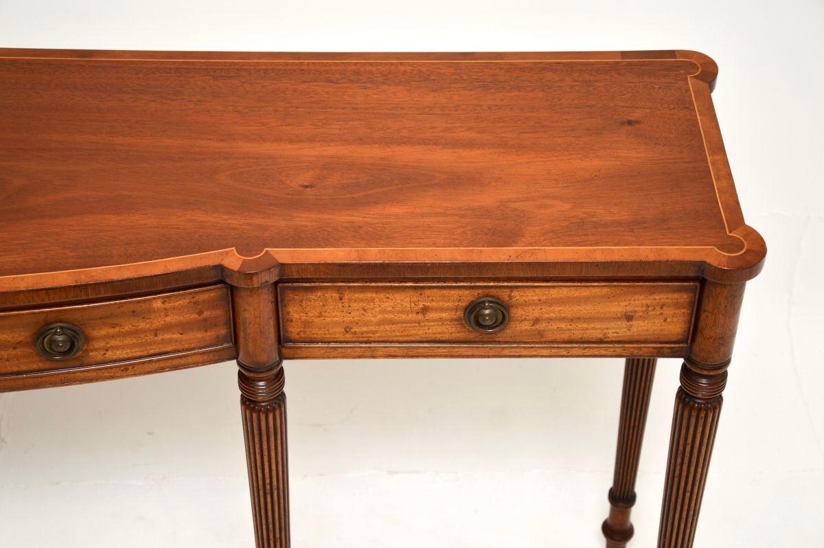 Wood Antique Georgian Style Console Table For Sale