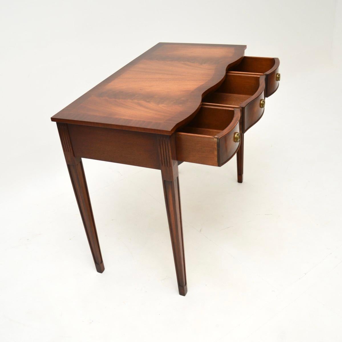 British Antique Georgian Style Desk / Console Table For Sale