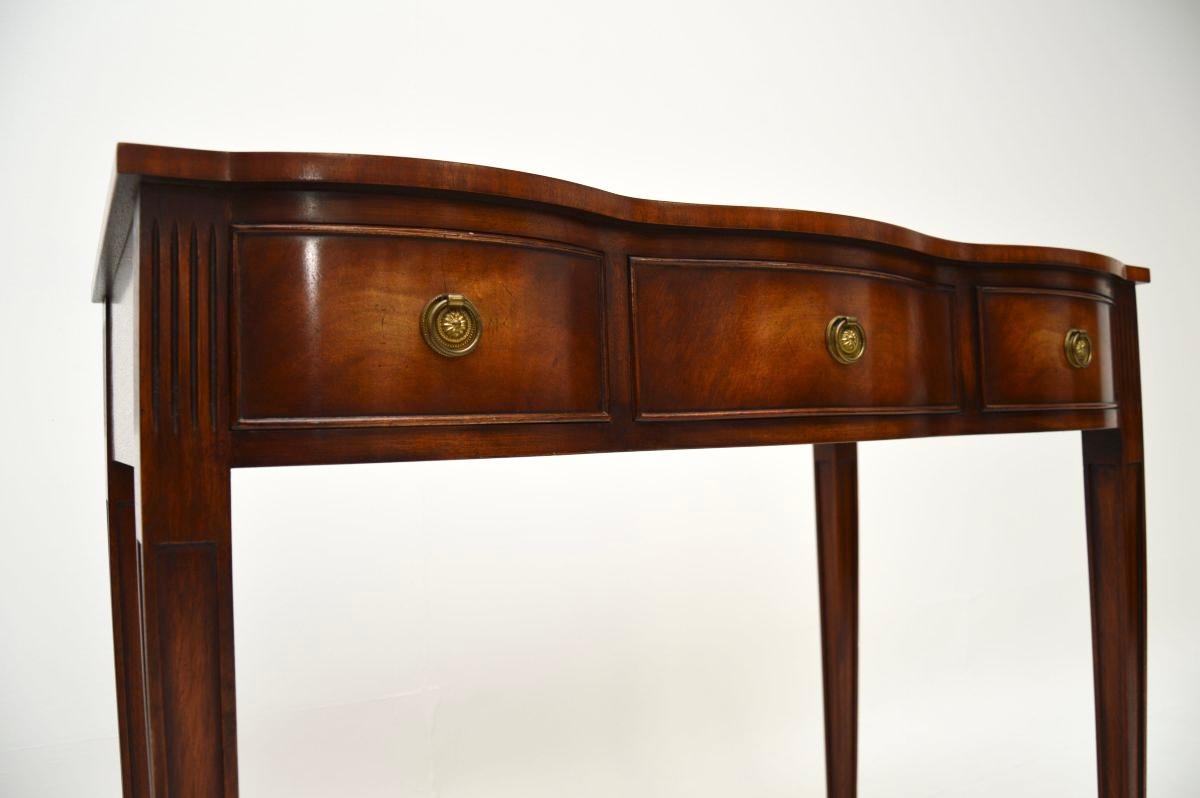 Wood Antique Georgian Style Desk / Console Table For Sale