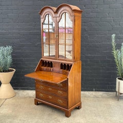 Antique Georgian Style Drop Down Desk by Henredon Heritage
