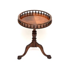 Antique Georgian Style Gallery Top Wine Table