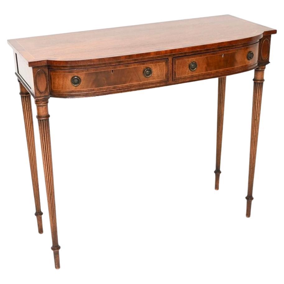 Antique Georgian Style Inlaid Console Table