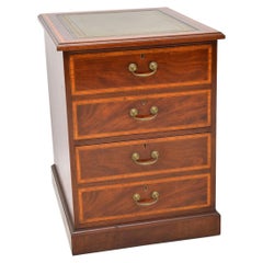 Vintage Georgian Style Inlaid Mahogany Filing Chest of Drawers