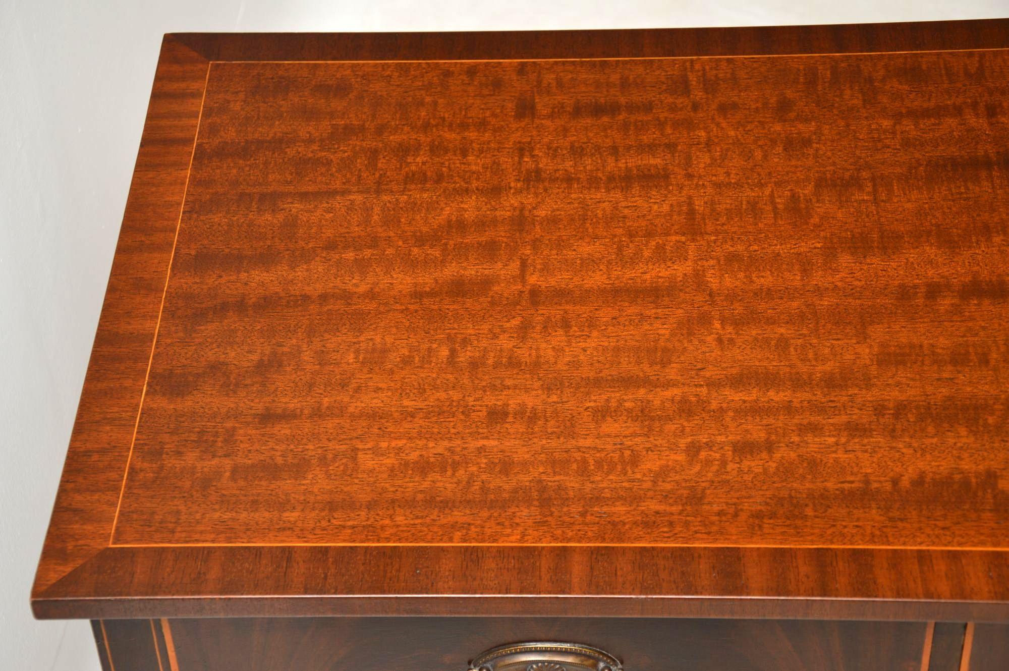 Antique Georgian Style Inlaid Mahogany Writing Table 3
