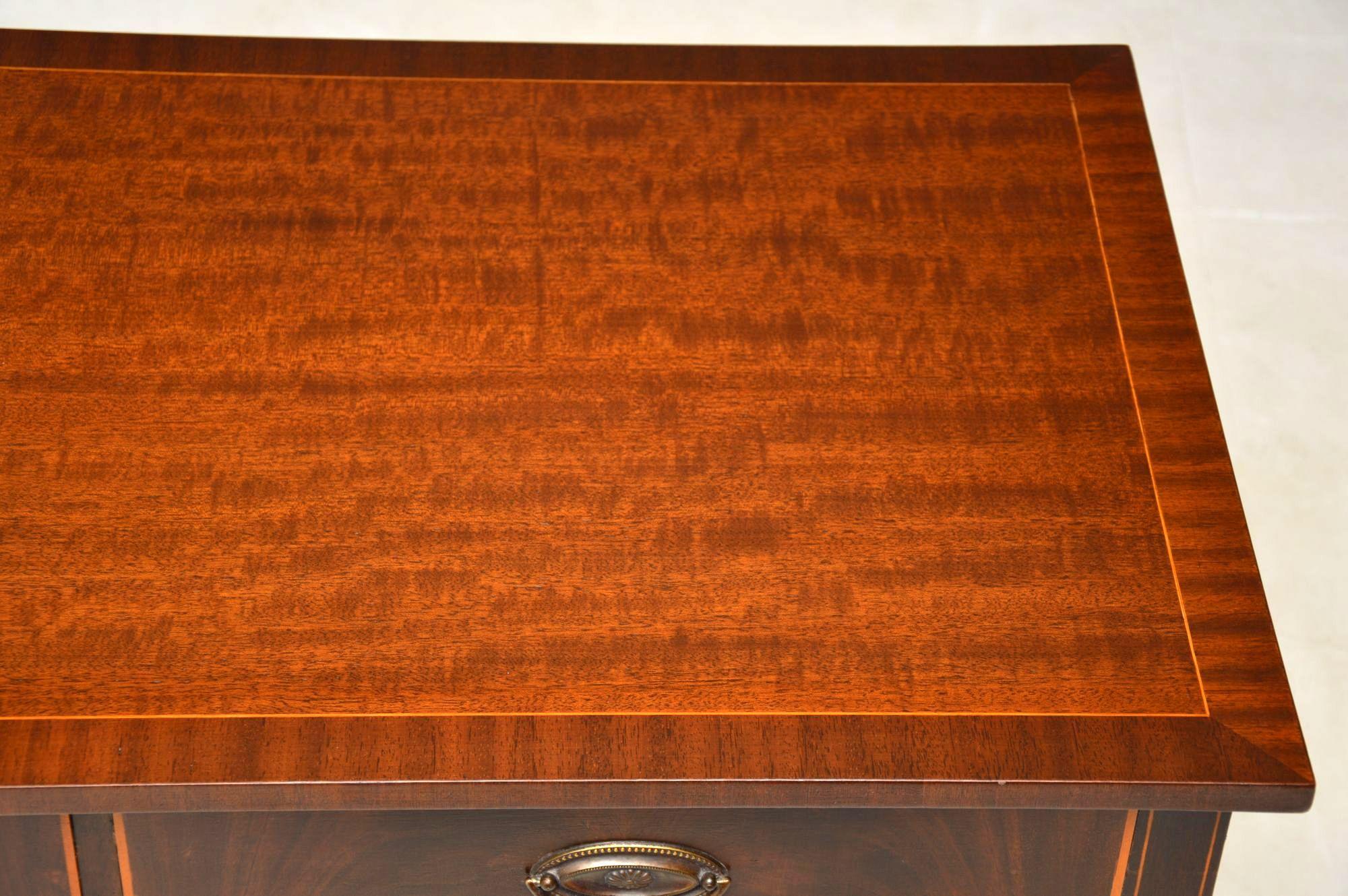 Antique Georgian Style Inlaid Mahogany Writing Table 4