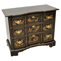 Antique Georgian Style Lacquered Chinoiserie Chest of Drawers