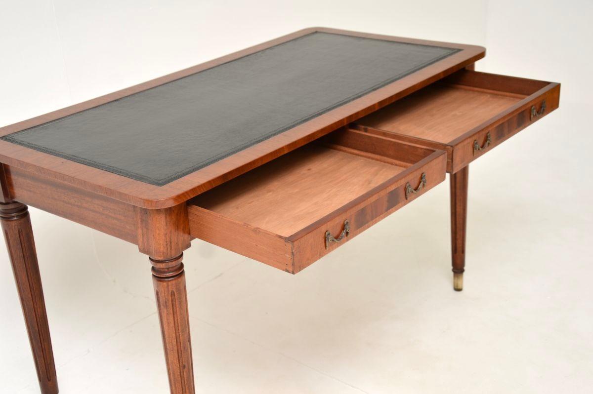 Antique Georgian Style Leather Top Writing Table / Desk For Sale 5