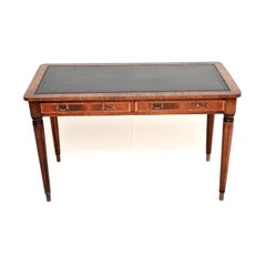 Antique Georgian Style Leather Top Writing Table / Desk