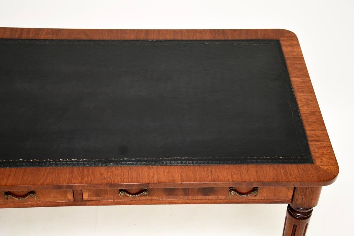 Antique Georgian Style Leather Top Writing Table / Desk For Sale 2