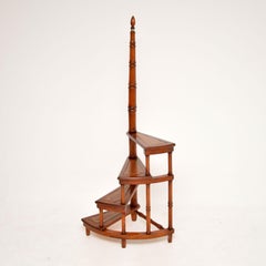 Antique Georgian Style Library Steps