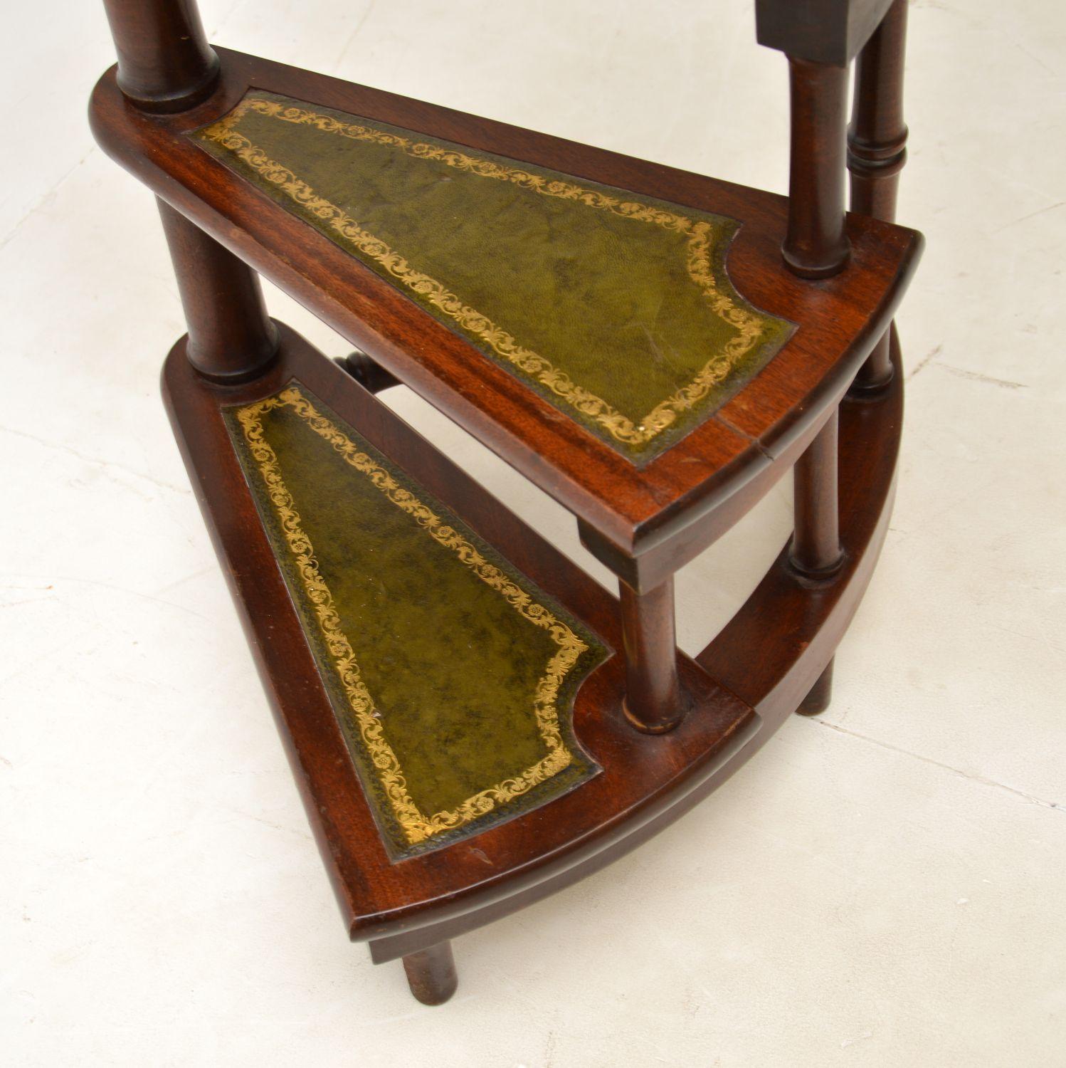Antique Georgian Style Library Steps 1