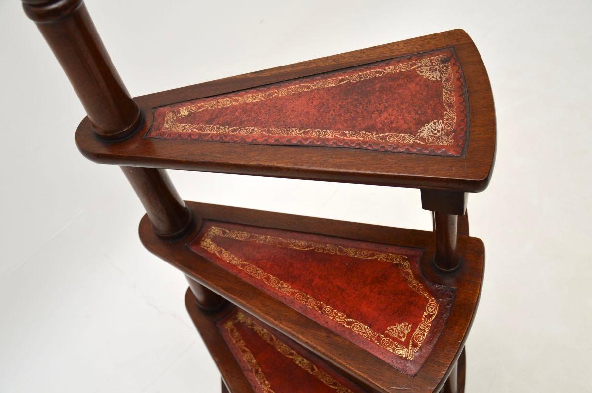 Antique Georgian Style Library Steps 1
