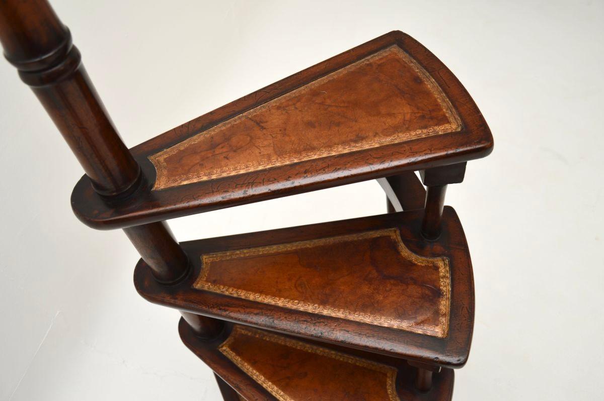 Antique Georgian Style Library Steps For Sale 1