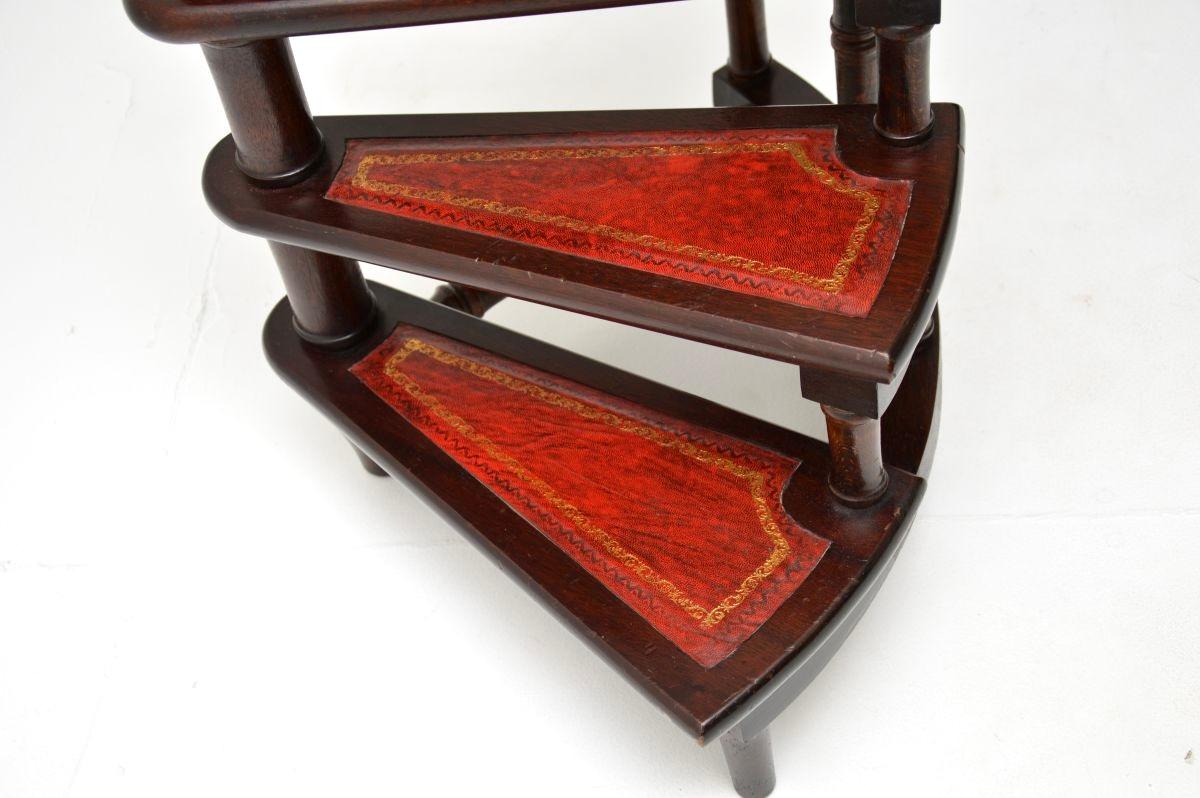 Antique Georgian Style Library Steps 1