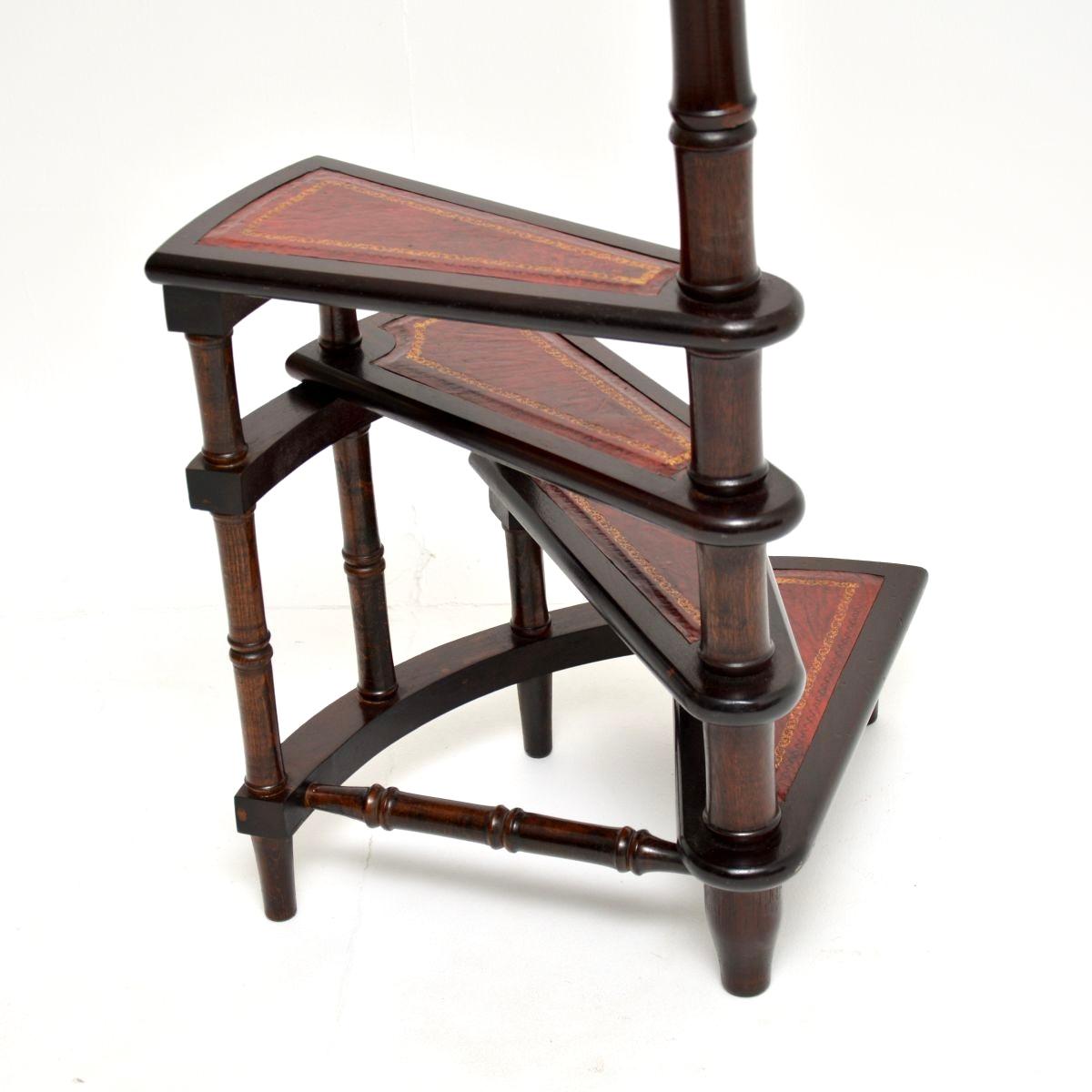 Antique Georgian Style Library Steps 2