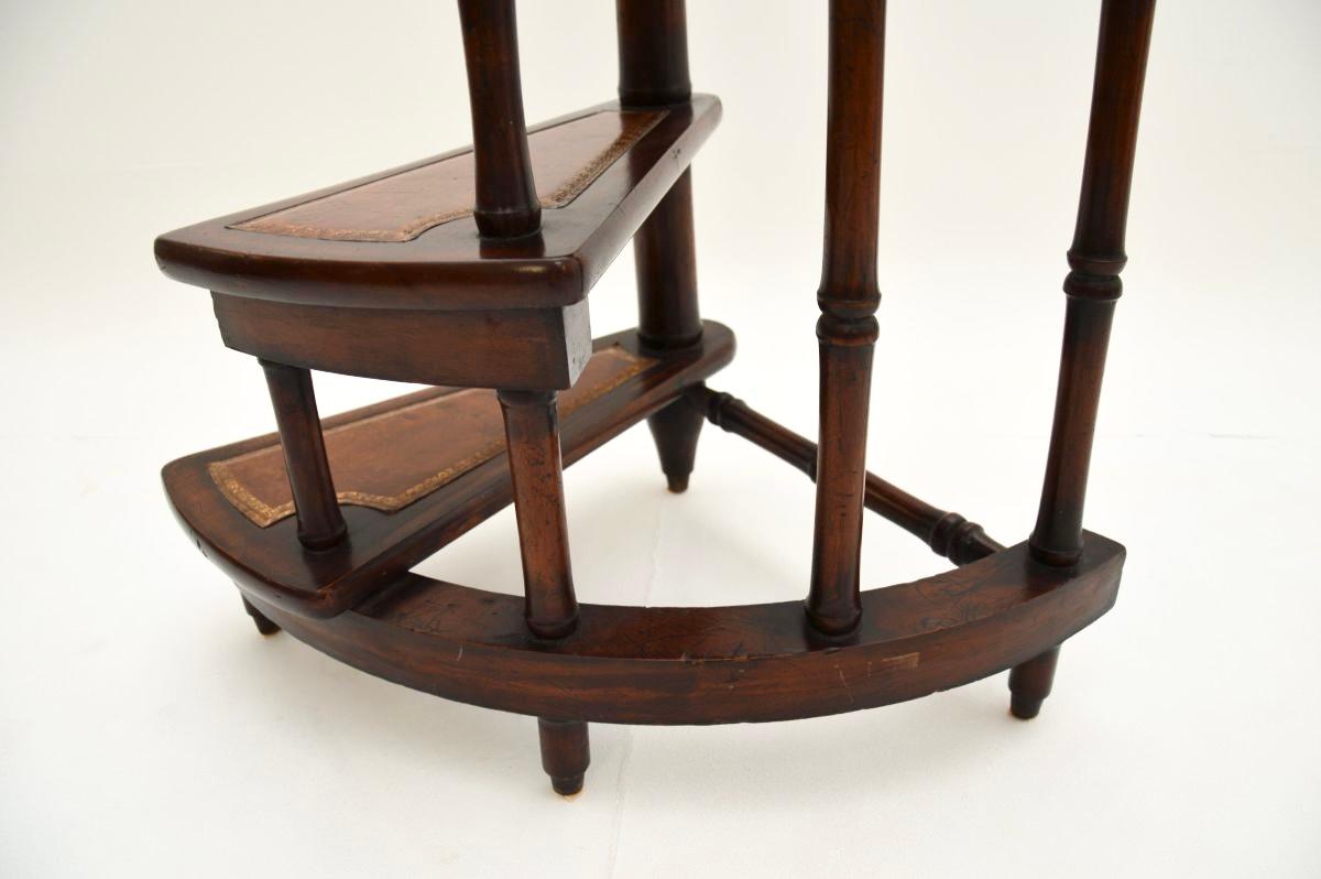 Antique Georgian Style Library Steps For Sale 3