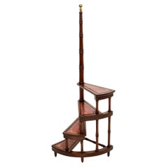 Antique Georgian Style Library Steps