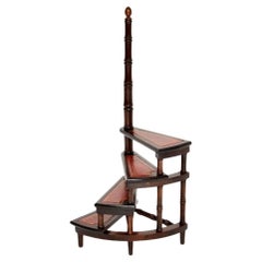 Antique Georgian Style Library Steps