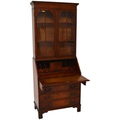 Vintage Georgian Style Mahogany Bureau Bookcase