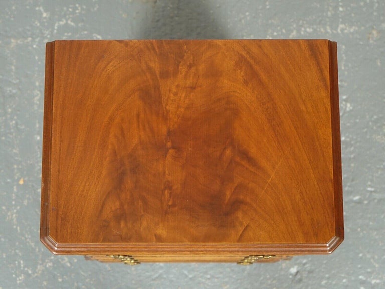 Antique Style Hardwood Chest of Drawers with Lovely Brass