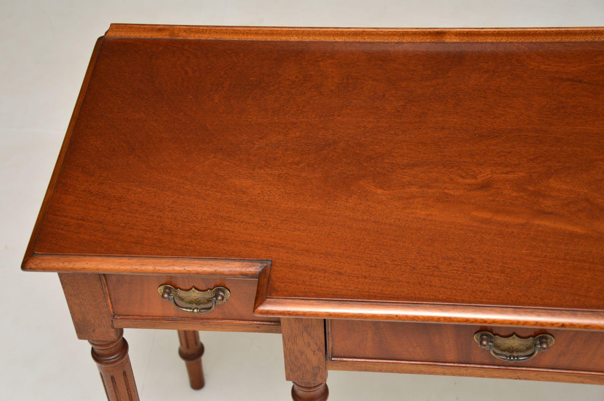 Antique Georgian Style Mahogany Console Table 3