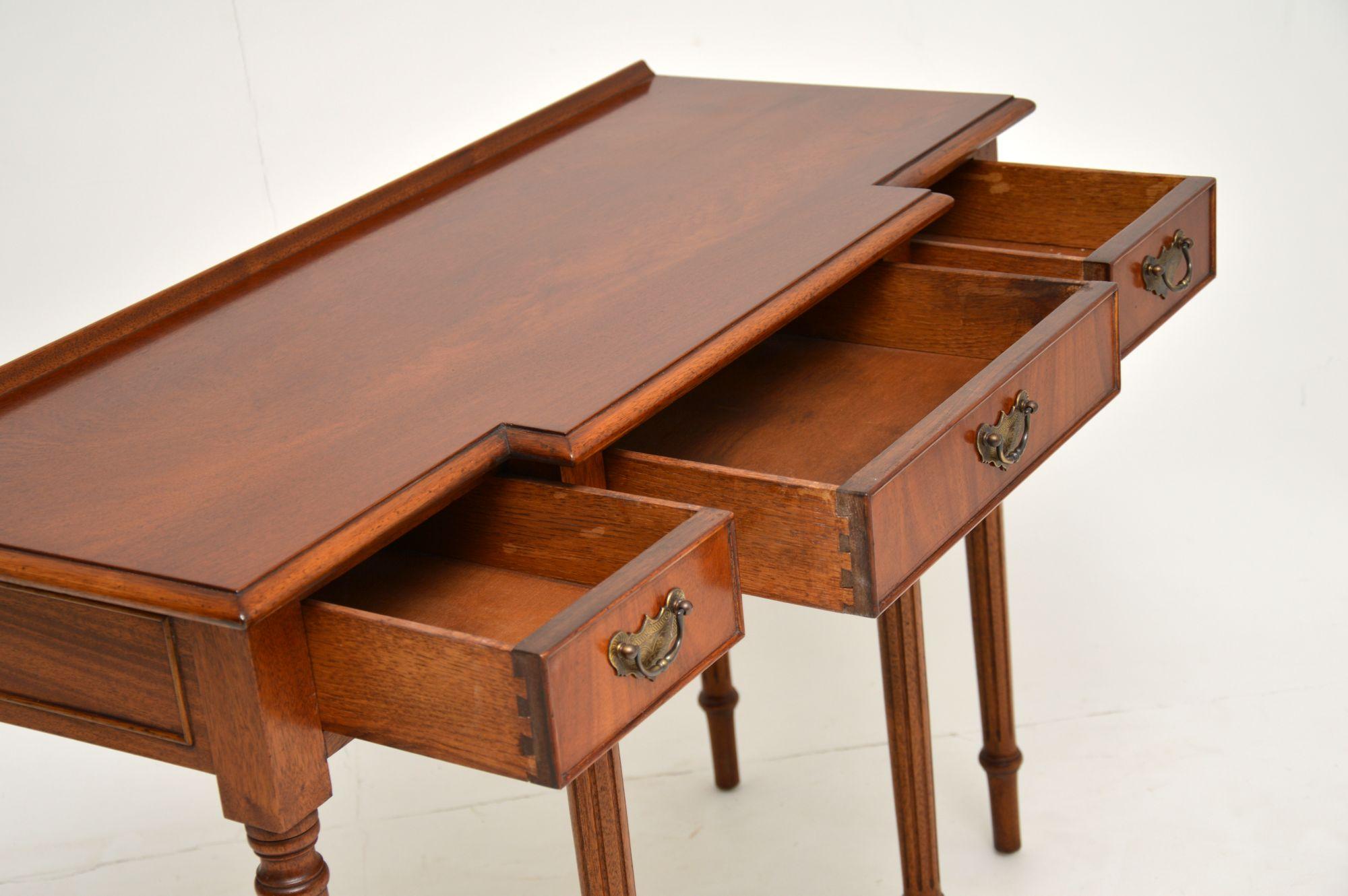 Antique Georgian Style Mahogany Console Table 4
