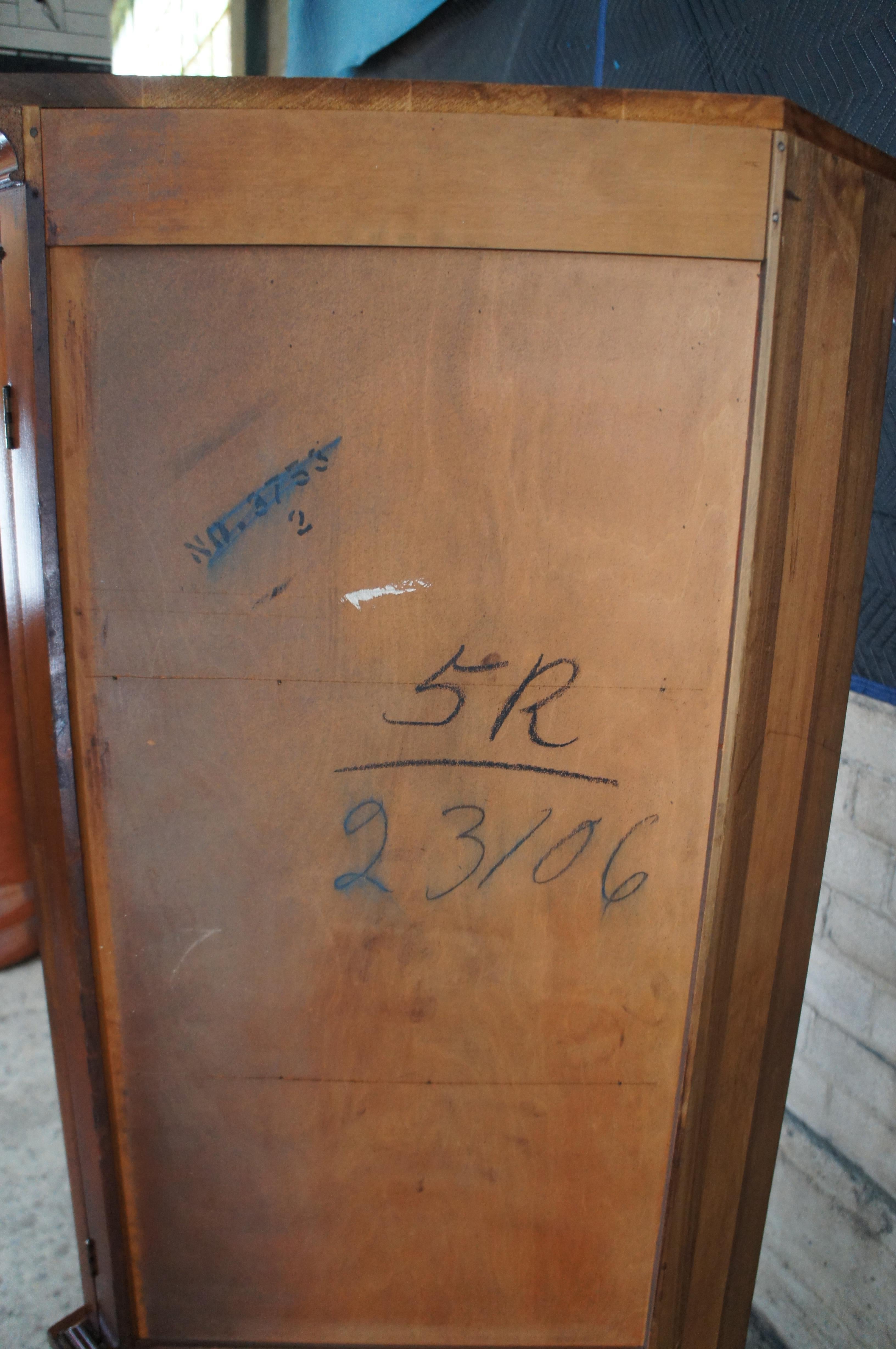 Antique Georgian Style Mahogany Corner Cabinet Cupboard Curio Display 69