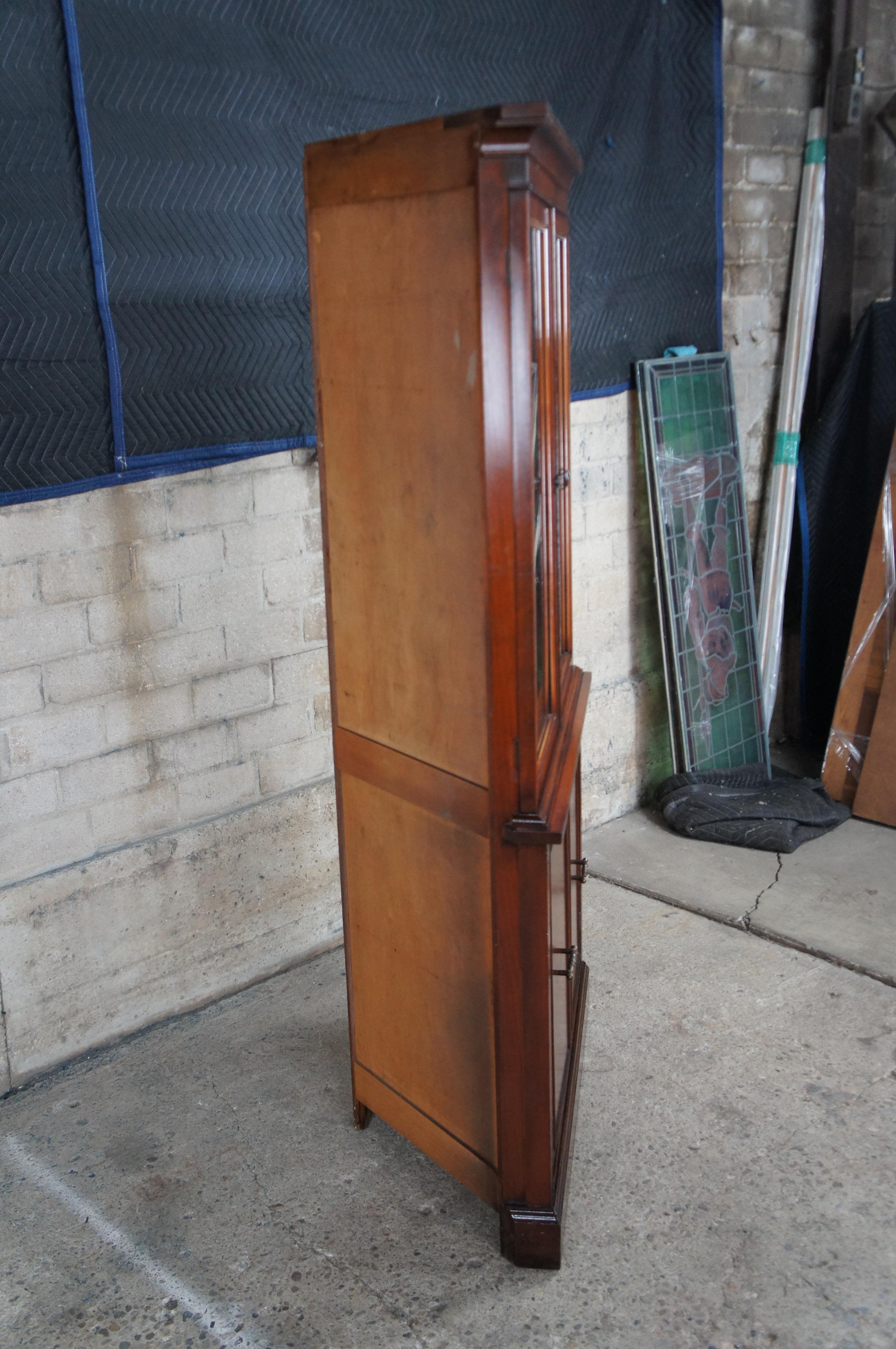 Antique Georgian Style Mahogany Corner Cabinet Cupboard Curio Display 69