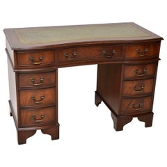 Antique Georgian Style Mahogany Pedestal Desk