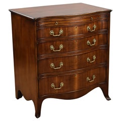Antique Georgian Style Mahogany Serpentine Fronted Chest Drawers